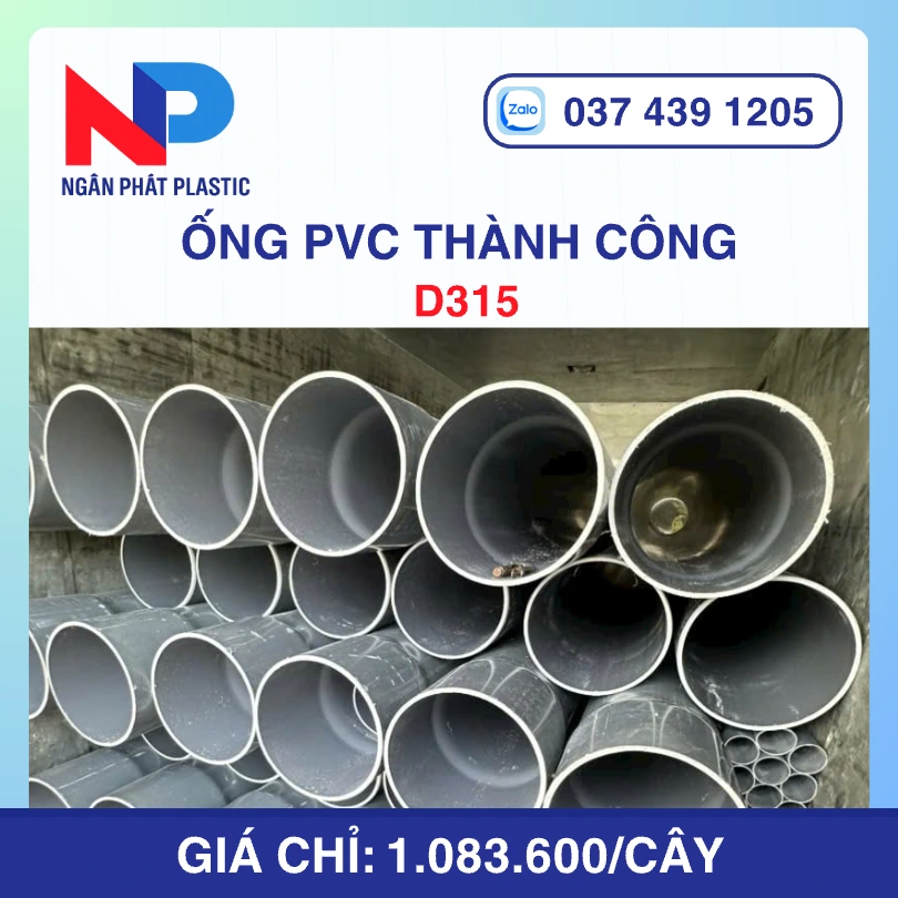 Ống uPVC D315 Thành Công